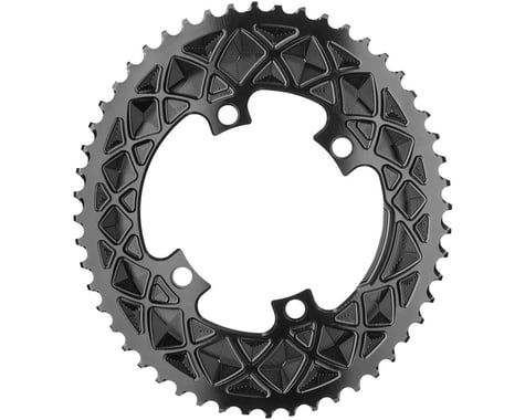 Absolute Black Premium Oval Road Chainrings (Black) (2 x 10/11 Speed) (110mm Shimano Asym. BCD) (Outer) (52T)